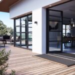 Rizz outdoor mat 175cm - Antracite teak