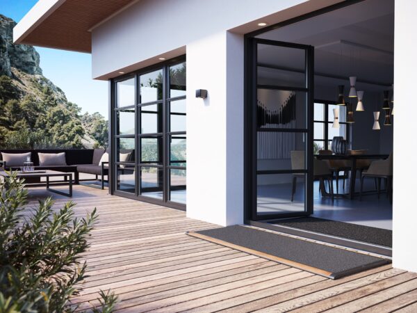 Rizz outdoor mat 175cm - Antracite teak