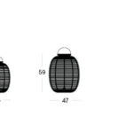 Tika lantaarn afmetingen