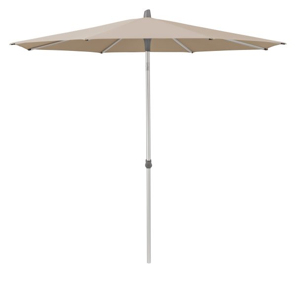 Beige tuinparasol met metalen paal