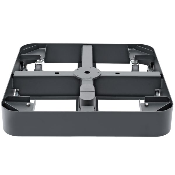 Metalen frame met wielen voor terrasverwarming