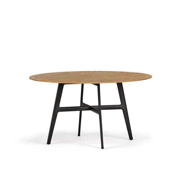 DEDON-SeaX-diningtable-140x140cm-teak-black