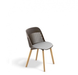 Dedon Aiir stoel - pepper - teak