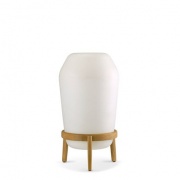 Dedon Loon vloer, tafellamp L IP64 - LED 2700K teak-wit