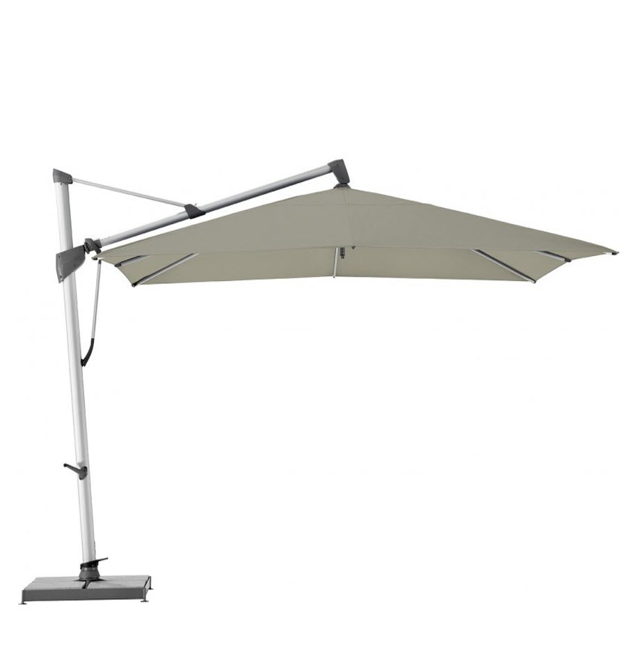 Glatz Sombrano S+ parasol 350x350 Taupe 605 - van