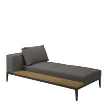 Gloster Grid left-right chaise unit