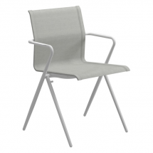 Gloster Ryder white dining chair