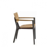 Oasiq Diuna Armstoel teak-antraciet2