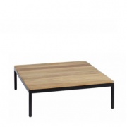 Oasiq Riad salontafel 100×100 teak- antraciet