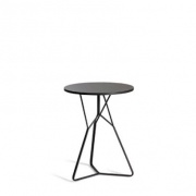 Oasiq Serac bijzettafel ∅42 cm antraciet-zwart HPL