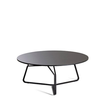 Oasiq Serac koffietafel ∅ 85cm antraciet/nordic zwart HPL