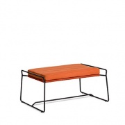 Oasiq armstoel Sandur club hocker antraciet-terracotta