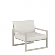 Royal Botania Ninix Lounge fauteuil rvs-wit