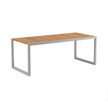 Royal Botania Ninix table 200cm teak pearl grey