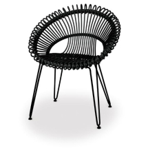 Vincent garden dining chair Roxy black