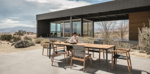 Gloster Carver mix & match eettafel en stoelen